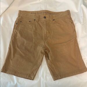 Prana Tan Bronson Short, Size 32, 11 inch inseam